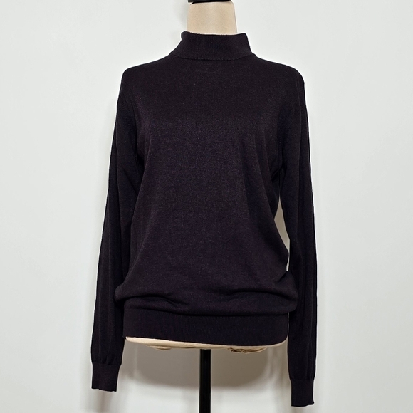Marks & Spencer Other - Marks & Spencer Dark Purple Mockneck Sweater